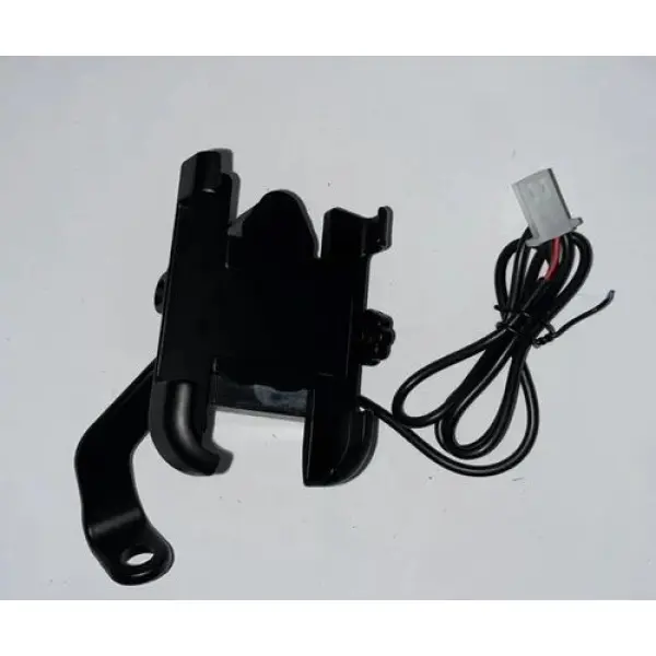 Universal Bike Mobile Holder Full Metal Body Phone Holder with charging port - Image 3