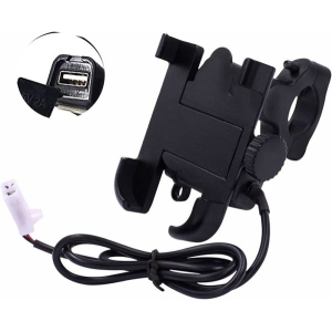 Universal Bike Mobile Holder Full Metal Body Phone Holder with charging port