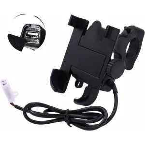Universal Bike Mobile Holder Full Metal Body Phone Holder with charging port
