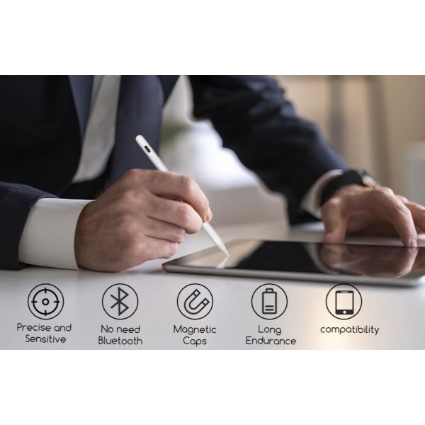 Universal Rechargeable Stylus Pen – Precision Touch for iOS, Android & Windows - Image 4