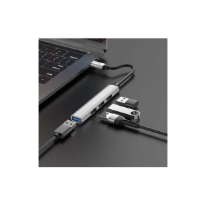 USB HUB Type C to USB 3.0 Type-C Four in One Expansion Dock