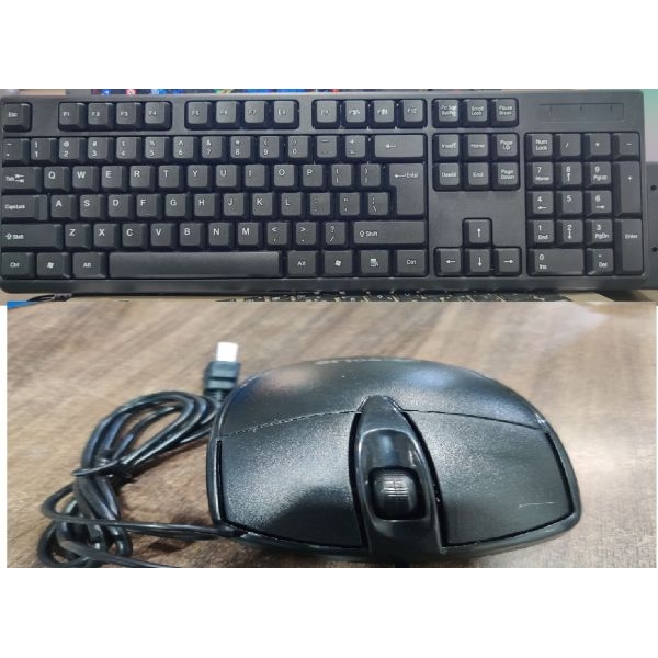 USB Keyboard Mouse Combo Wired Black - Image 2