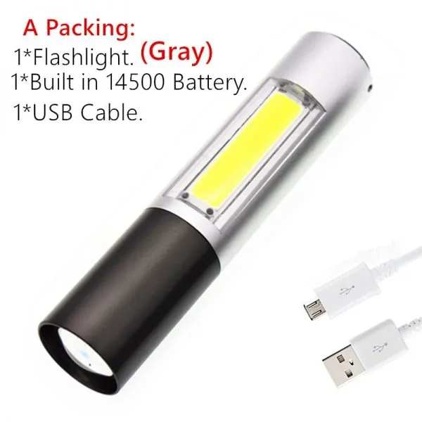 USB Rechargeable Flashlight Mini Device - Image 4