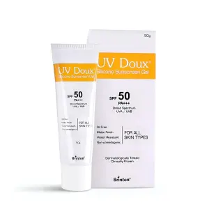 UV Doux Face & Body Sunscreen gel 50g with SPF 50 PA+++ | Clinically Proven Matte Finish and Oil Free Formula| Water Resistant, Non Comedogenic| Protection against UVA/UVB Rays