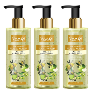 VAADI Anti-Wrinkle Olive and Green Apple Hand Wash (Pack of 3)