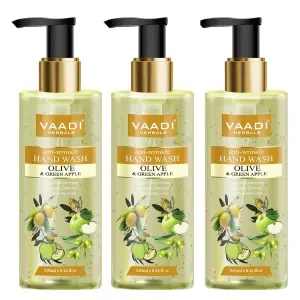 VAADI Anti-Wrinkle Olive and Green Apple Hand Wash (Pack of 3)