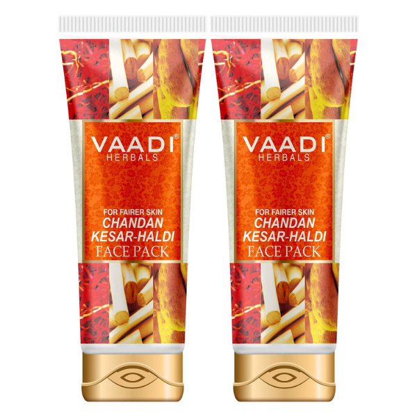 VAADI Chandan Kesar Haldi Face Pack (600 gm) (Pack of 2)
