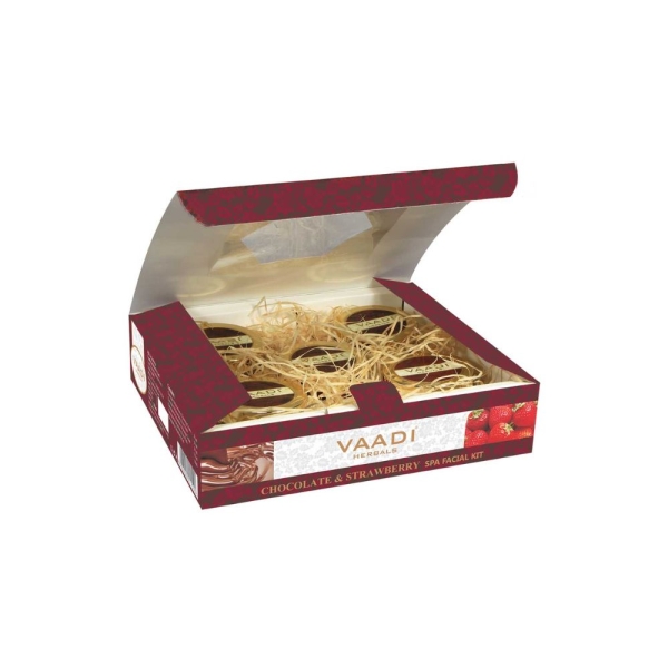 VAADI Deep-Moisturising Chocolate SPA Facial Kit With Strawberry Extract (270 gms) - Image 2