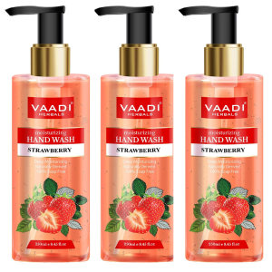 VAADI  Deep Moisturizing Strawberry Hand Wash (Pack of 3)