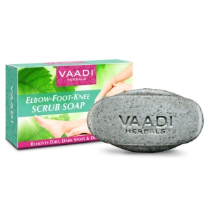 VAADI Elbow-Foot-Knee Scrub Soap with Almond and Walnut Scrub