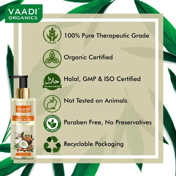 VAADI Instaglow Argan Oil & Coconut Hand Wash (Pack of 2) - Image 6