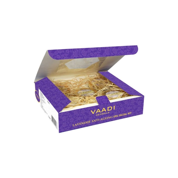 VAADI Lavender Anti-Ageing SPA Facial Kit With Rosemary Extract (270gms) - Image 3