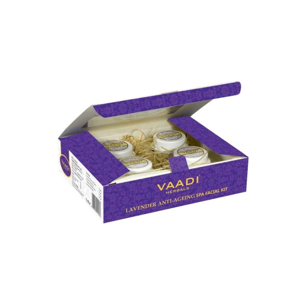VAADI Lavender Anti-Ageing SPA Facial Kit With Rosemary Extract (70gms) - Image 3
