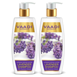 VAADI Lavender Shampoo with Rosemary Extract-Intensive Repair System (Pack of 2)[350 ml each]