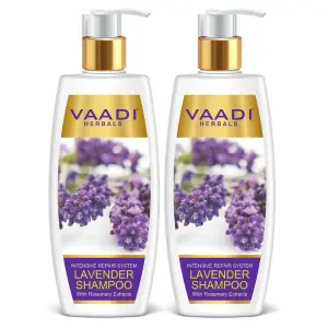 VAADI Lavender Shampoo with Rosemary Extract-Intensive Repair System (Pack of 2)[350 ml each]