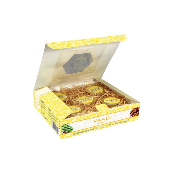 VAADI Lemongrass Anti-Pigmentation SPA Facial Kit With Cedarwood Extract (270 gms) - Image 3