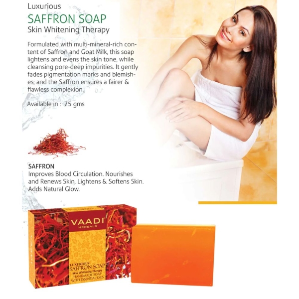 VAADI Luxurious Saffron Soap Skin Whitening Therapy