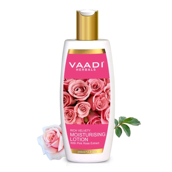 VAADI Moisturizing Lotion With Pink Rose Extract (350 ml)
