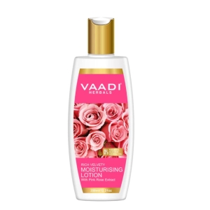 VAADI Moisturizing Lotion With Pink Rose Extract (350 ml)