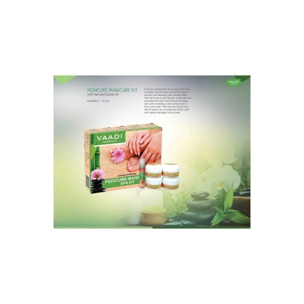 VAADI Pedicure Manicure Spa Kit - Soothing & Refreshing (135gms) - Image 3