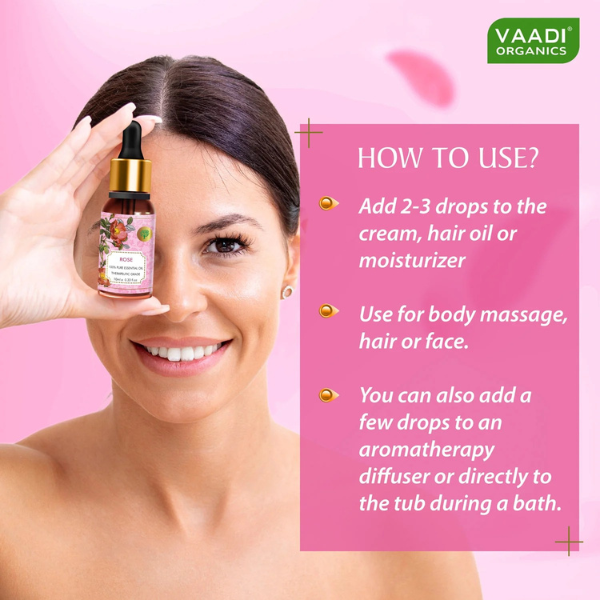 VAADI Rose Essential Oil - Image 3
