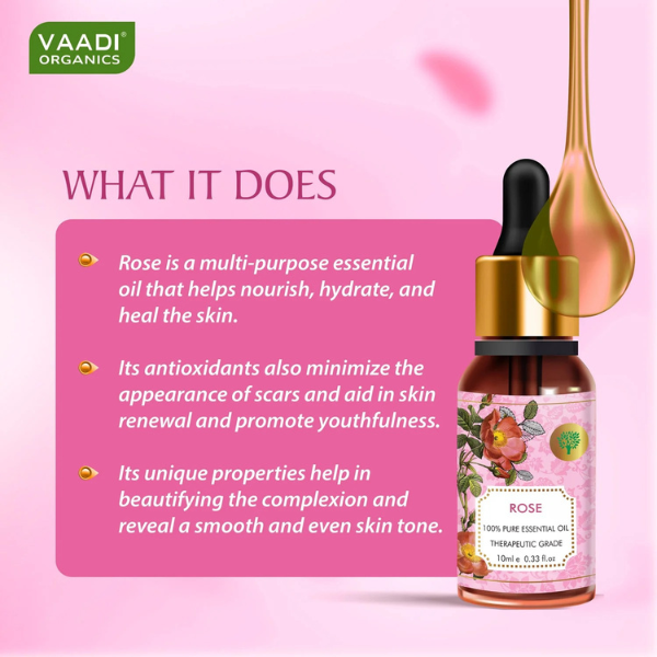 VAADI Rose Essential Oil - Image 4