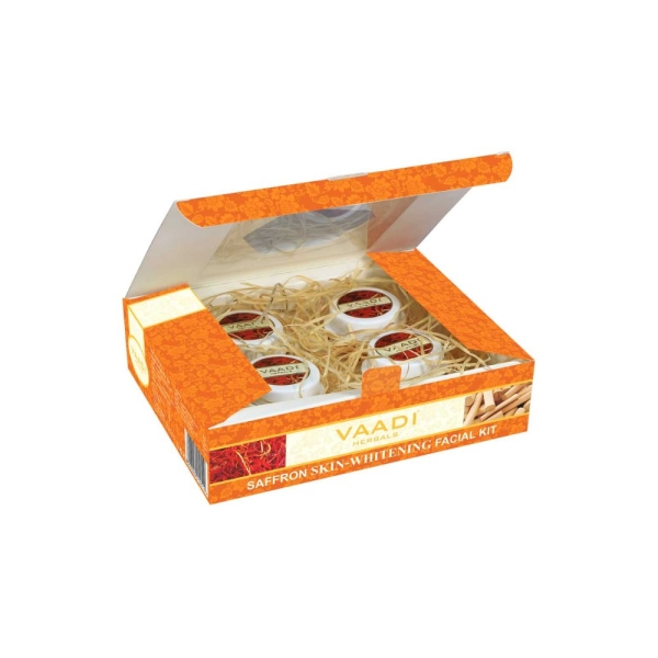 VAADI Saffron Skin-Whitening Facial Kit with Sandalwood Extract (70gms) - Image 3