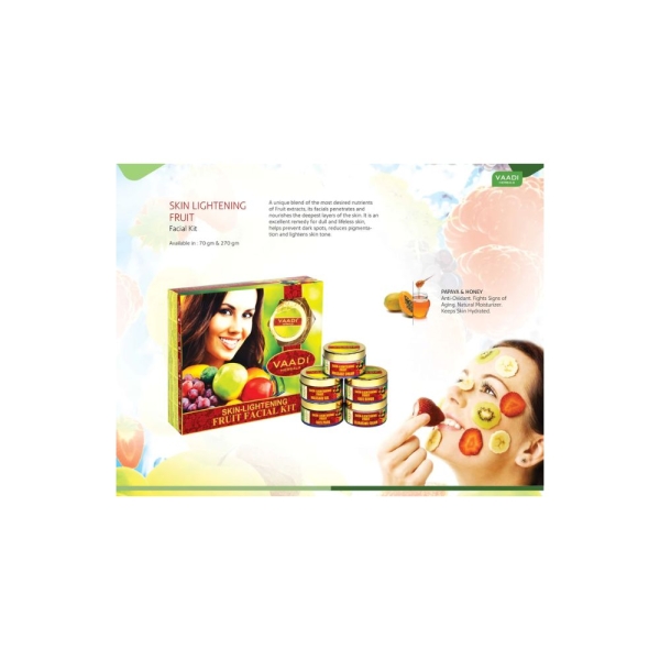 VAADI Skin-Lightening Fruit Facial Kit (270gms) - Image 4