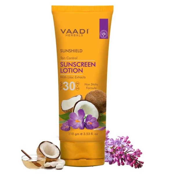 VAADI Sunscreen Lotion SPF-30 with Lilac Extract (110 ml)