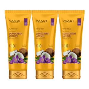 VAADI Sunscreen Lotion SPF-30 with Lilac Extract (Pack of 3)
