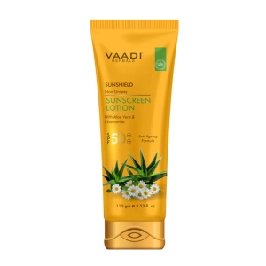 VAADI Sunscreen Lotion SPF-50 with Aloe Vera & Chamomile (110 ml)