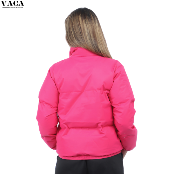 VACA Pink Lightweight Silicone Puffer Jacket for Women - Image 2