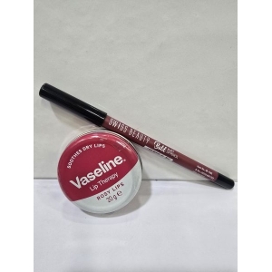Vaseline Lip Therapy Rosy Lips & Lip Liner set by Genuine Collection
