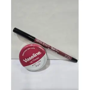 Vaseline Lip Therapy Rosy Lips & Lip Liner set by Genuine Collection