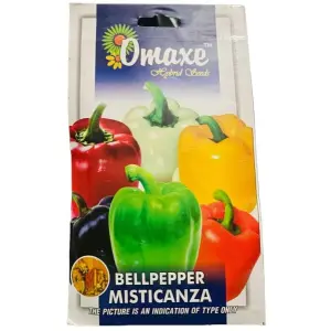 Vegetable Seed - 1 Packet BELLPEPPER MISTICANZA Omaxe Seeds By Savyata Stores For Kitchen Garden
