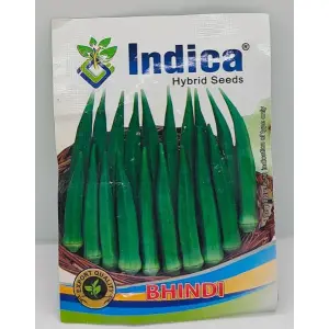 Vegetable Seed - 1 Packet Bhindi seeds By Savyata Stores For Kitchen Garden