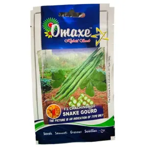 Vegetable Seed - 1 Packet F1 CHICHINDA 10 SNAKE GOURD Omaxe Seeds By Savyata Stores For Kitchen Garden
