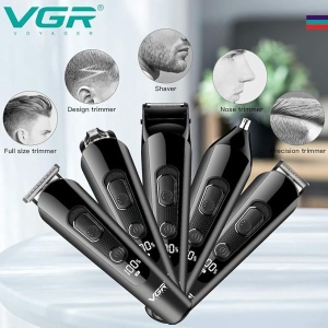 VGR Professional V175 Cord Cordless Grooming Kit With 5 Guide Combs Runtime 150 Min Trimmer For Men