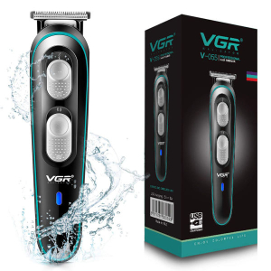 VGR V-055 Professional Cordless Beard Trimmer - Rechargeable Hair Clippers for Men