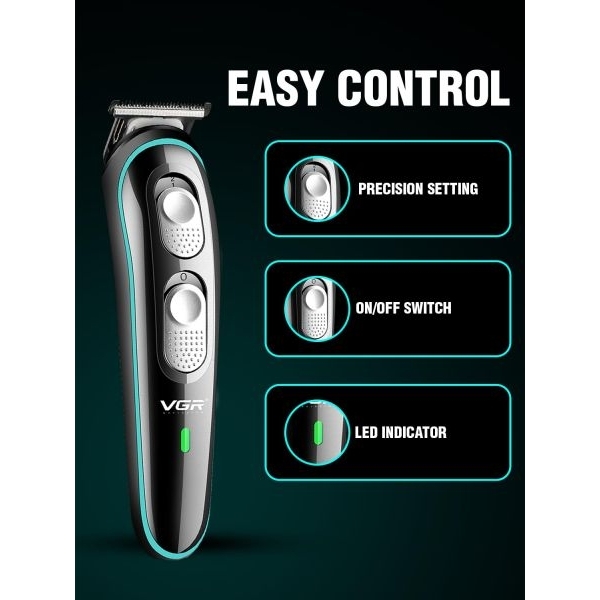 Adjustable Blade Beard & Hair Grooming USB Charging with 120 Min Runtime - Black