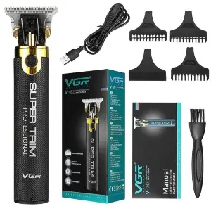 VGR V 082 SUPER TRIM Professional Hair Trimmer Runtime 300 Min Trimmer For Men ( Black )