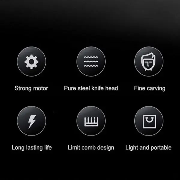 VGR V 082 SUPER TRIM Professional Hair Trimmer Runtime 300 Min Trimmer For Men ( Black ) - Image 5