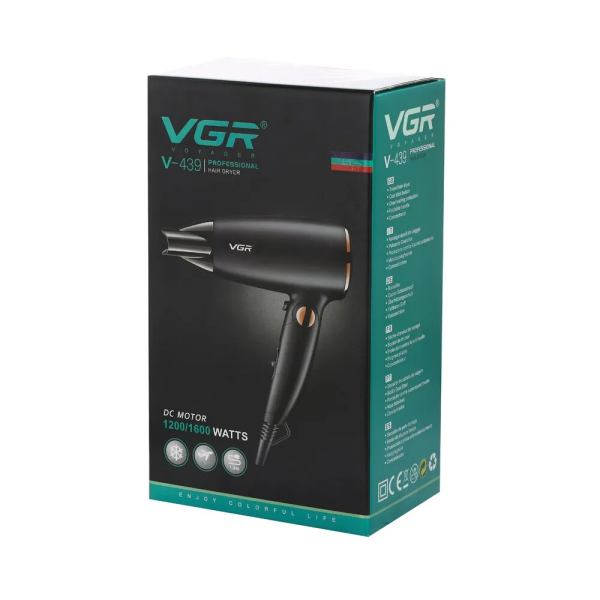 VGR V-439 Thermostatic Hair Care Hair Dryer Portable Hair Dryer - Image 4