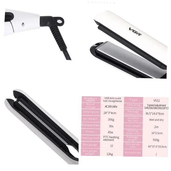 VGR V-512 Professional Hair Straightener - Image 2