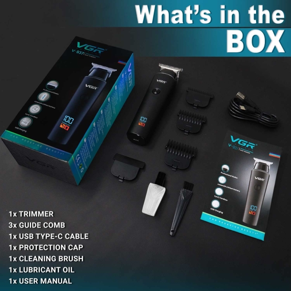 VGR V-937 Professional Corded & Cordless Hair Trimmer - Image 2