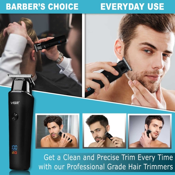 VGR V-937 Professional Corded & Cordless Hair Trimmer - Image 4