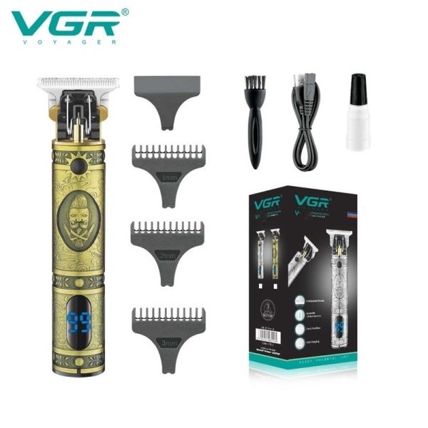VGR V091 Trimmer Professional Rechargeable Electric Hair Trimmer With Metal Blade - Image 4