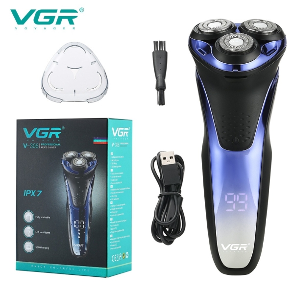 VGR V318 Electric Shaver Professional 3 Head Floating Shaving Trimmer Razor For Men - Image 3