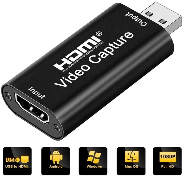1080P HDMI Capture Card - HDMI to USB 2.0 Video Capture Device for Live Streaming