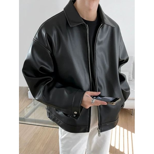 Vintage Loose Fit Raxzen Korean Jacket For Men's. - Image 4